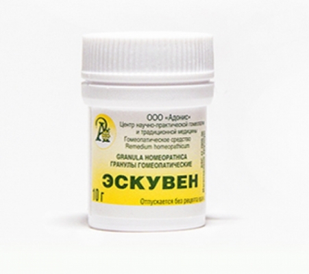 Гранулы гомеопатические «Эскувен»10гр.